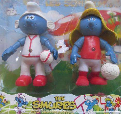 To Cute Smurfs Set. With lights!