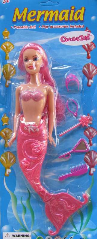 Stunning Barbie type MERMAID doll with accesories