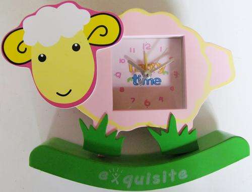 Perfect for every nursery, rocking sheep clock.