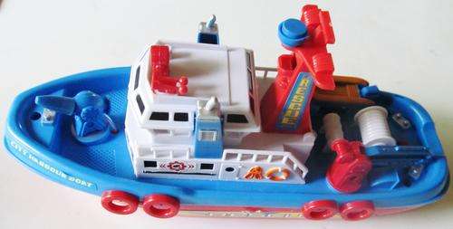 Battery Operated SUPER SHIP! Powerful motive Force. Water Squirting. Directional control with Rudder