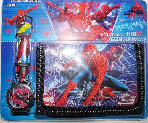 Stunning Wallet and Watch set. Perfect Gift Idea!!! SPIDERMAN