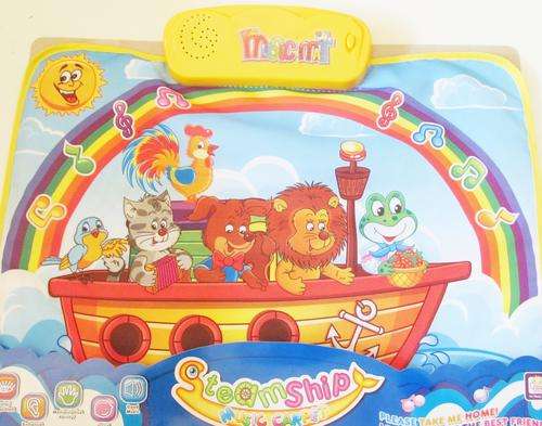 STEAM SHIP Musical carport.  8 Piono Functions, 6 animal sounds and pronunciation, steamship sounds,