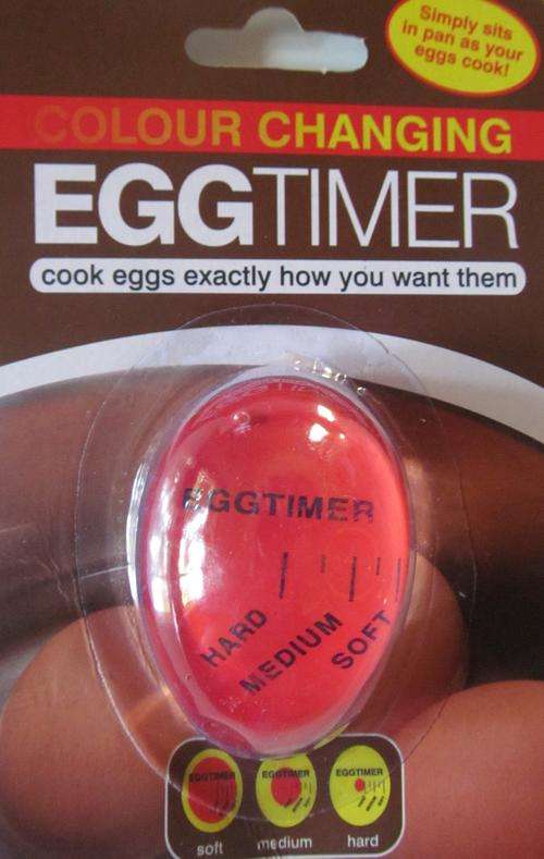 Unique to BOB !!!! Egg Timer.  Cook the perfect egg everytime !!!