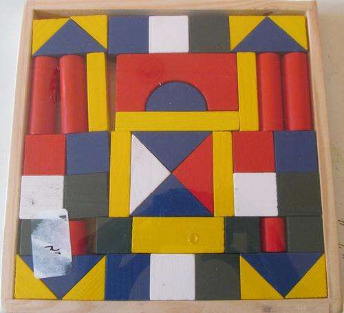 50 Piece Wooden Colourfull block in tray!!!