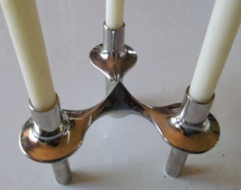 Stunnnnnnnnnnning Candle Stick holders  3 up for grabs.  Very old. Perfect for a centre piece