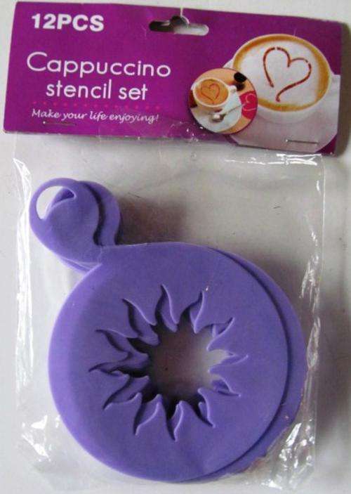 ONLY ONE AVAILABLE. 12 Piece Cappuccino Stencil set. Shipping R40 and all additional items are free