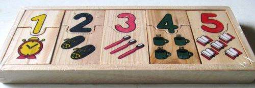 SHIPPING R40 and ALL ADDITIONAL ITEMS ARE FREE - Self Correcting Wooden Number puzzle in wooden box