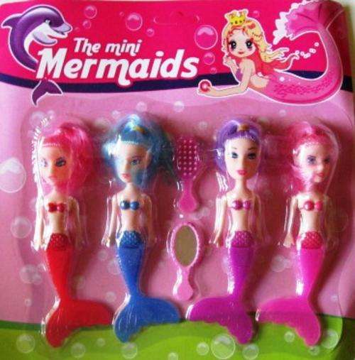 To Cute!!! 4 Little mermaids all for 1 bid - SHIPPING R40 and ALL ADDITIONAL ITEMS ARE FREE