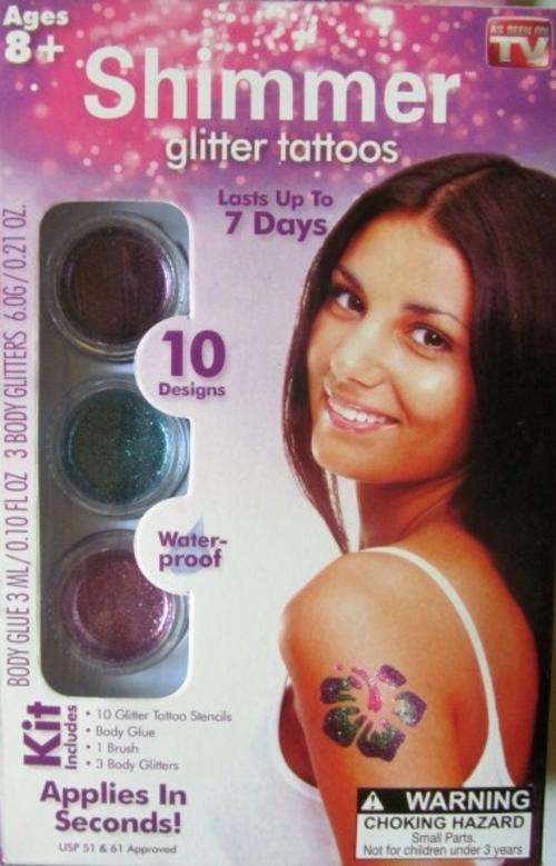 AS SEEN ON TV-Last up to 8 days USB approved-SHIMMER TATTOO - SHIPPING R40, ADDITIONAL ITEMS R FREE
