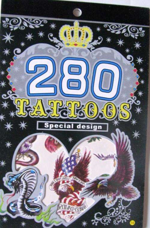 280 Tempory Tattoos -SHIPPING R40 & ALL ADDITIONAL ITEMS R FREE