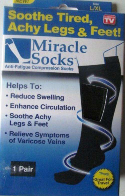 AS SEEN ON TV-Miracle Socks-Reduce swelling,improves circulation