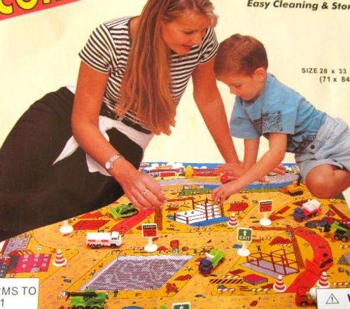 Large Playmat - CONSTRUCTION - 4 diffrent playmats on auction, Collect them all !!!! R1 no Reserve
