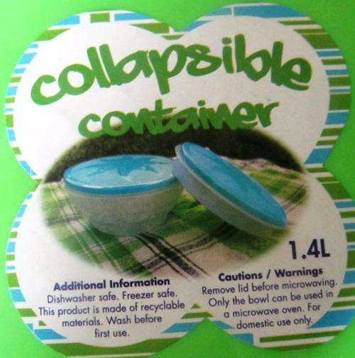 1,4L collapsible container- Free shipping (flat rate) option