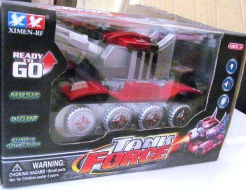 TANK FORCE - Bump and go action with sounds and lights - Affordable shipping options