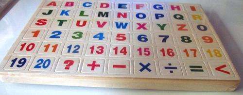 Wooden Educational Puzzle with White Board