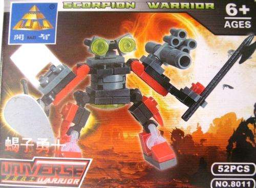 100 % Lego Compatible Building set !!! 52 PIECE ROBORT