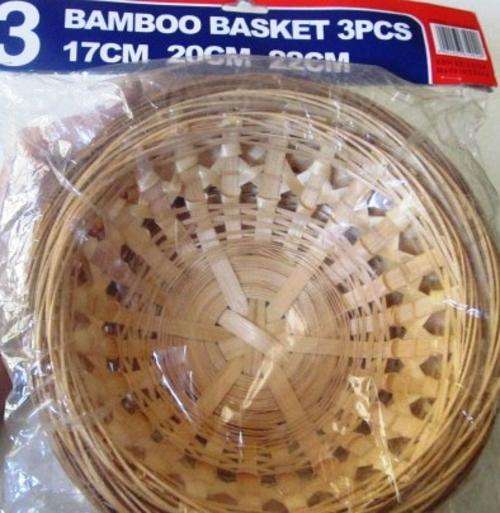 Set of 3 Bamboo baskets