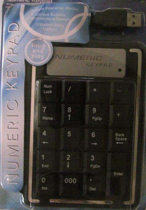 Plug and Play - Numeric  Keypad- Low shipping options!!!
