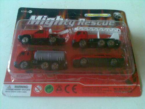 Mighty Rescue. 4 Piece car set, good strong quality.