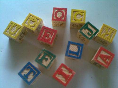 ABC solid wood educational blocks, a true must have for every baby!!!! Low Postage