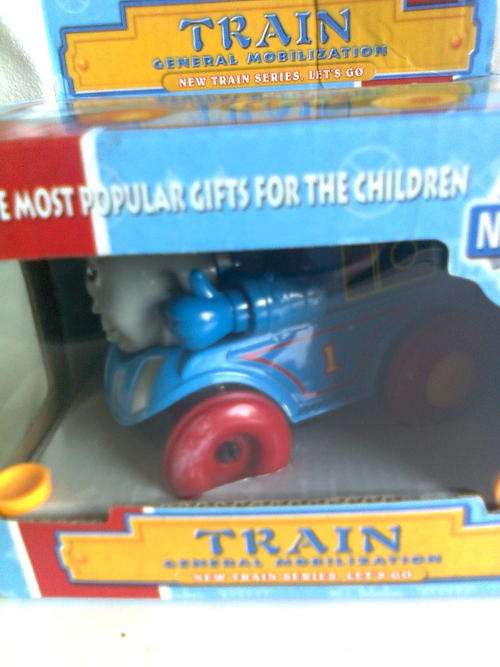 Train General Mobilization, with lights and music, Chimney, eyes and mouth will move with the train