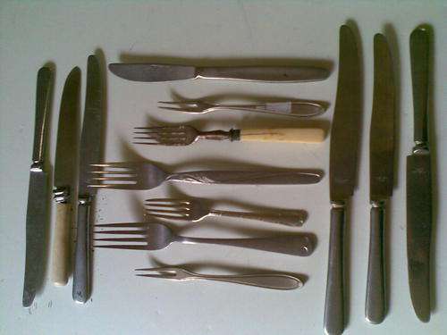 Variety of diffrent cutlery...same espn....same silver???