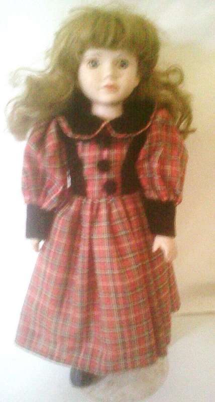 Cute Scottish Porcelain Doll.