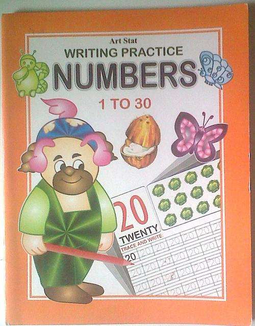 Art stat EDUCATIONAL Writing numbers 1 to 30 book. Colourfull, fun and educational