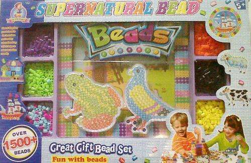 Great Gift Supernatuaral Bead Set. OVER 1500 Beads!!! Educational and fun!! Houts of entertainment.