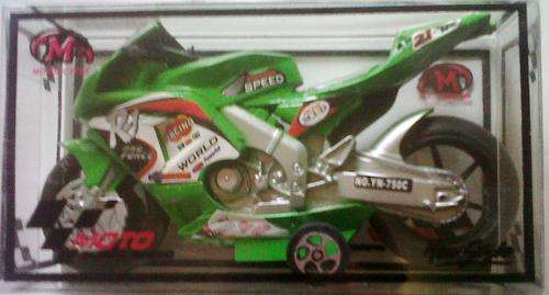 Green motorbike, Ideal  Stocking Filler, will put a smile on any little boys face.