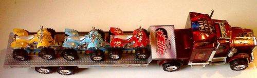 51cm Truck with 3 Quade bikes, hours of entertainment!!!!