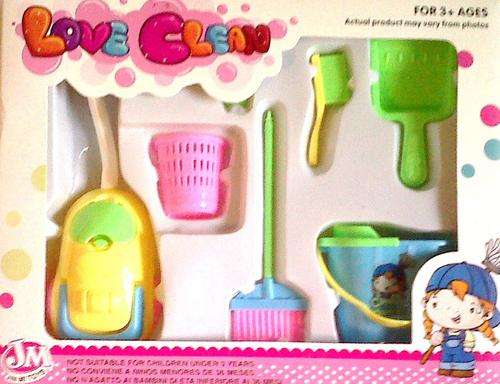 To cute, Little girls Cleaning set. Perfect for a Dollhouse, Barbie doll compatable.