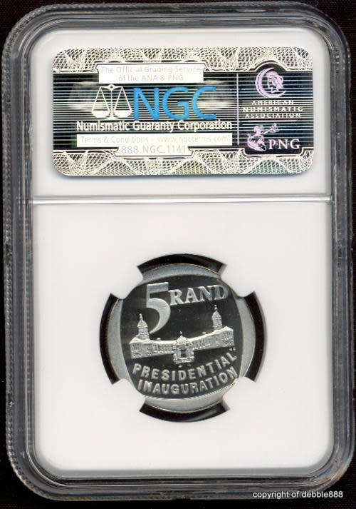 !!! PRESIDENTIAL INAUGURATION R5 1994 - PF69 Ultra Cameo !!! 2ND HIGHEST GRADE !!!