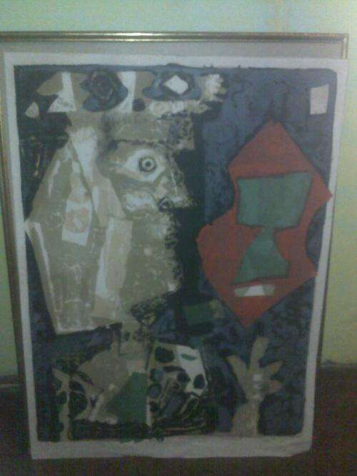 ANTONIO CLAVE SPANISH ARTIST SIGNED PRINT MID CENTURY MODERN PICASSO PROTEGE