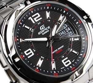 C A s i o ED SUPER HOT  RACING CAR FI SPORT MEN'S WATCH EF-129D-1A