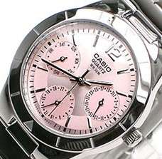 C A s i o   SHEEN NEWEST PINK PRICESS ZACH DIAMOND SUPER LOVELY   WOMEN'S WATCH LTP-2069D-4a