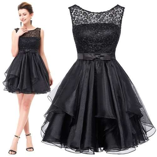 *INSTYLE COLLECTION* LITTLE BLACK Prom/Party Dress - SET SIZES - FREE SHIP!