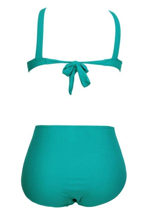 *DIVA RANGE* Green Bust Exposed Hollow-out Monokini