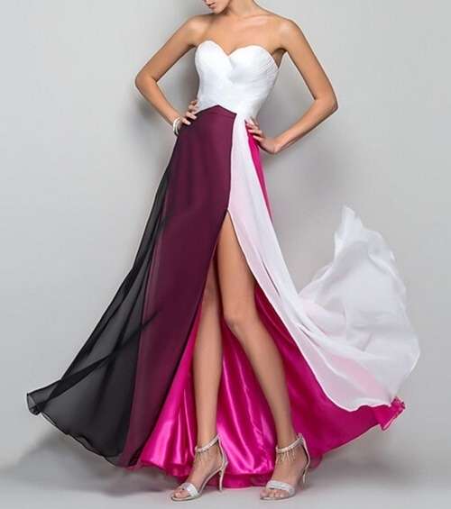*Wild Rose* Chiffon Evening Maxi Dress - S/M/L/XL