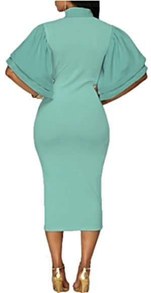 *WILD ROSE* *LOCAL STOCK* Wide Sleeves Midi Gown with Big Bow - MEDIUM