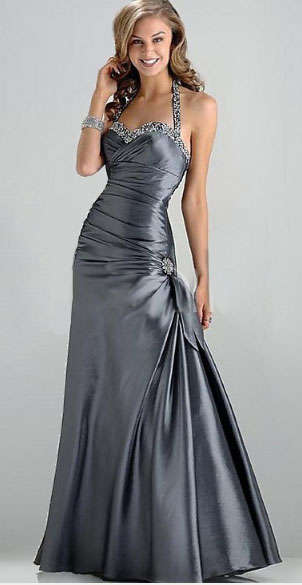 *GREY* Evening Party Matric Bridesmaid Formal Cruise Gown Dress -Set Sizes- FREE SHIPPING