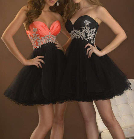**ORANGE OR BLACK** Evening Ball Party Matric Dance Farewell  Gown Cruise Dress - FREE SHIPPING!!