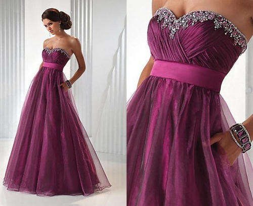 **PURPLE** Evening Ball Party Matric Dance Farewell Gown Cruise Dress - FREE SHIPPING!!