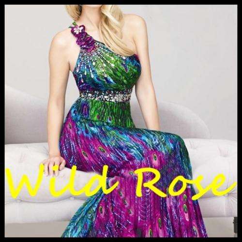 *IN STOCK* PEACOCK DRESS Evening Ball Party Matric Dance Formal Gown Cruise Dress - FREE SHIPPING!!