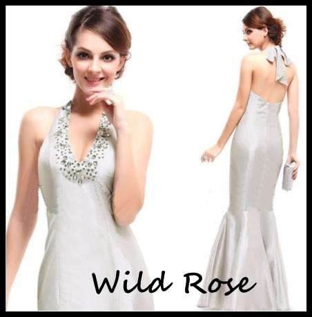 **IN STOCK* *SILVER* Cruise /Formal/Bridesmaid/Party Dress US8/UK10/Size 34 -FREE SHIPPING!