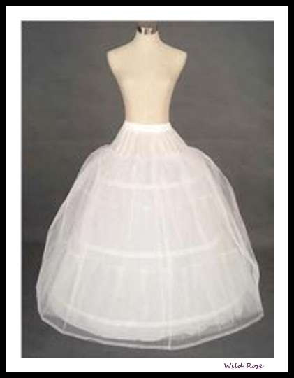 NEW Prom / Wedding / Ball Gown Underskirt / Petticoat - White / Fits Size S/M/L - FREE SHIPPING