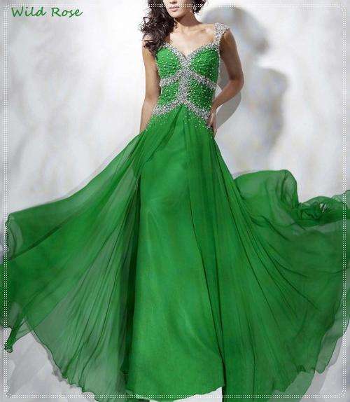 FREE SHIP!! *GREEN STUNNER!* Evening Ball Party Matric Dance Formal Gown Cruise Dress