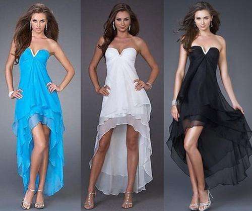 *IN STOCK** *BLUE/WHITE/BLACK* Evening Bridesmaid Formal Gown Dress-Set Sizes - FREE SHIPPING!