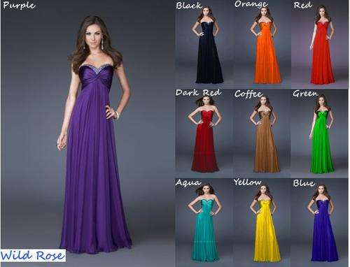**ASSORTED COLOURS** Party Matric Bridesmaid Formal Gown Dress - Set Sizes - FREE SHIPPING
