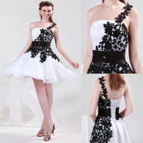 *WHITE & BLACK* Wedding/Cruise/Formal/Bridesmaid/Party Dress - SET SIZES - FREE SHIPPING!